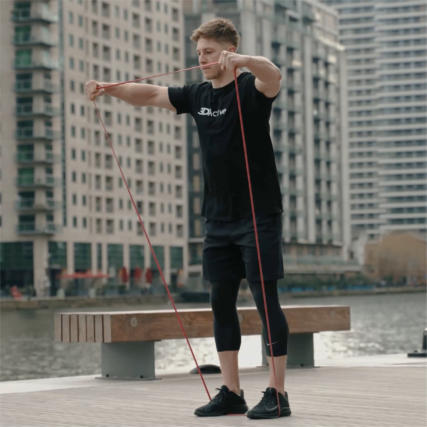 POWER RESISTANCE BAND SET (10 TO 125LBS)
