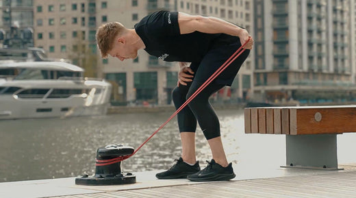 Expert demonstration of proper resistance band technique for optimal results