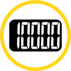 Icon of an analog screen display with large numbers